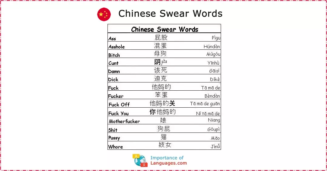 Chinese Swear Words