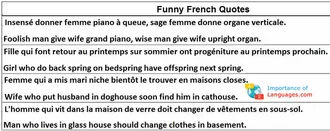 Funny Quotes in French